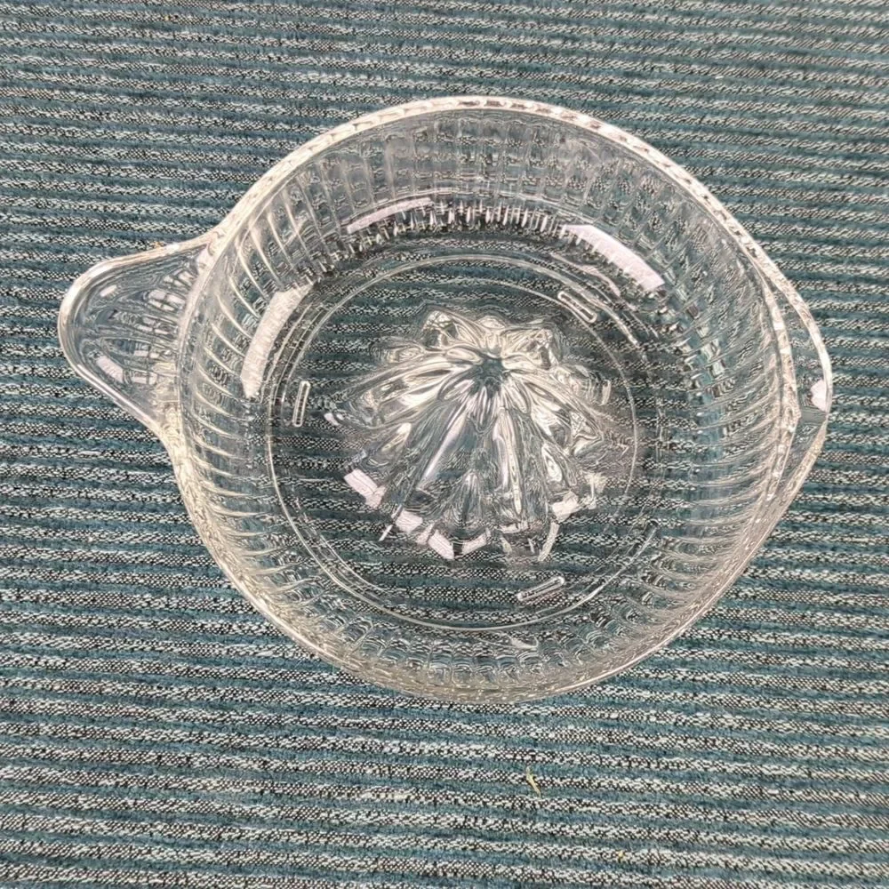 Vintage Glass Citrus Juicer Bowl